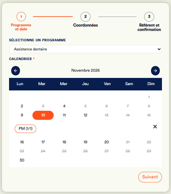 Élève d'un jour calendrier